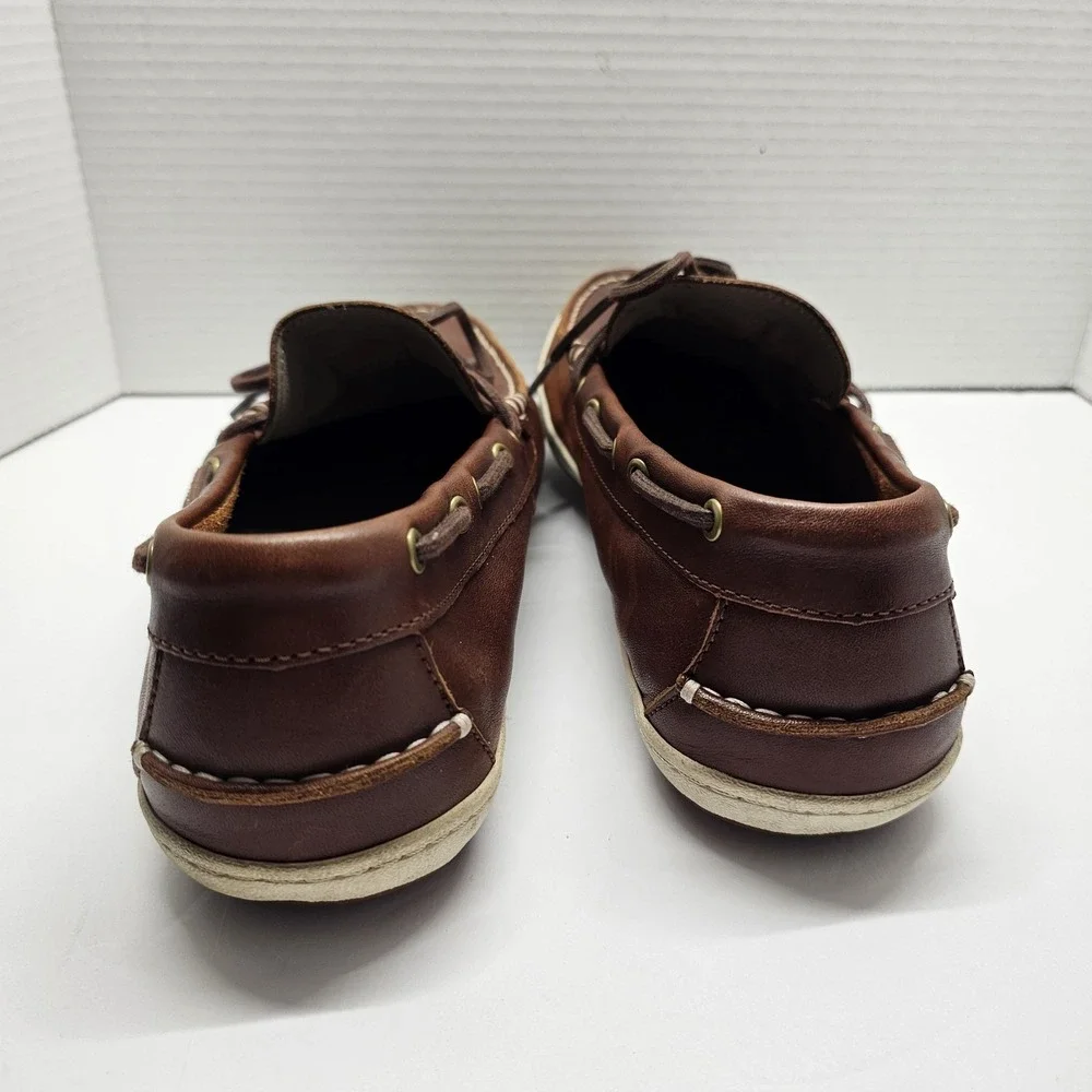 Cole Haan Shoes Mens 12 M Brown Leather Boat Moc Toe Casual Comfort Nautical